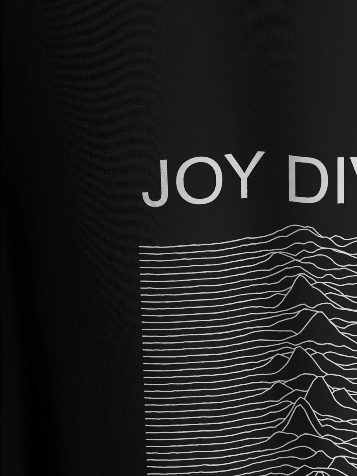 Футболка черная с принтом Joy Division — миниатюра 3