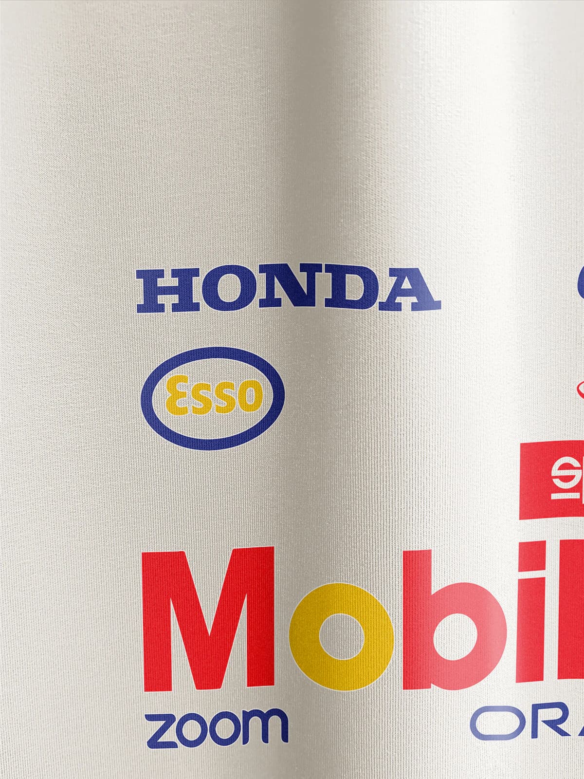 Лонгслив пломбир с принтом Mobil Honda — миниатюра 3