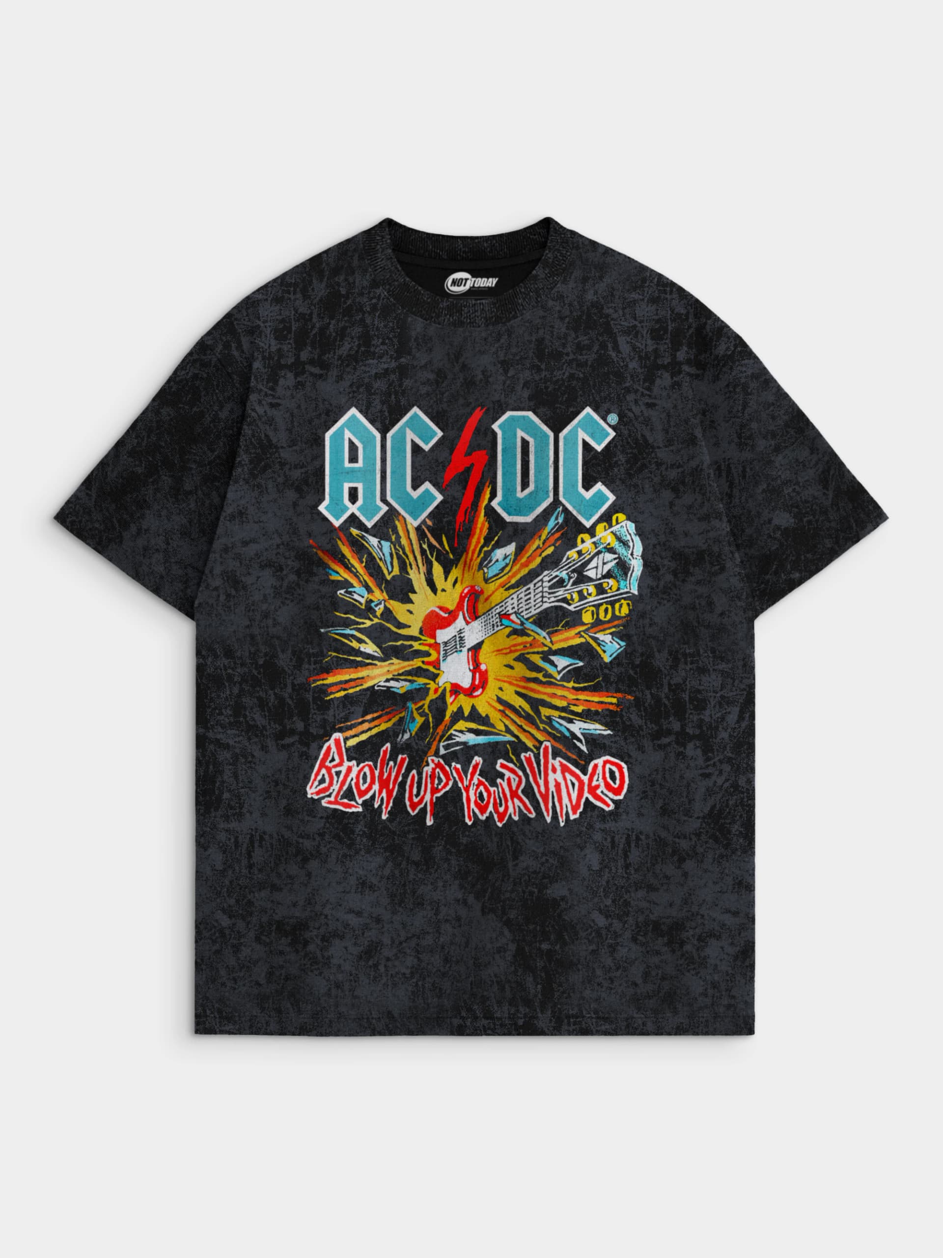 Футболка темно-серая с принтом AC/DC — миниатюра 1