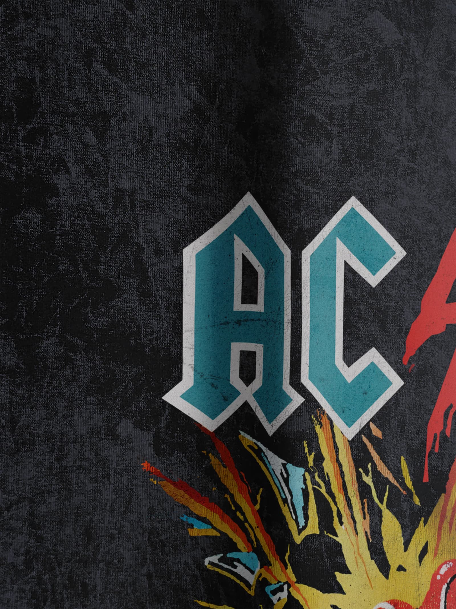 Футболка темно-серая с принтом AC/DC — миниатюра 4