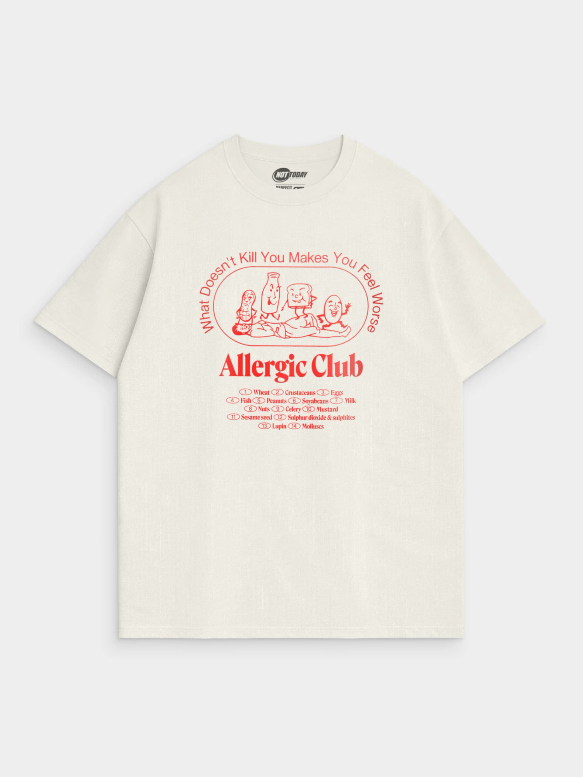 Футболка с принтом Allergic Club — миниатюра 1