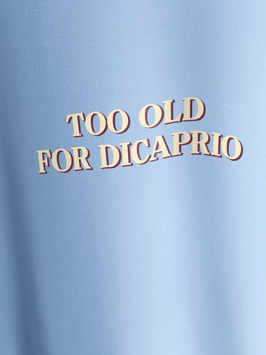 Футболка приталенная с принтом Too old for Dicaprio — миниатюра 2