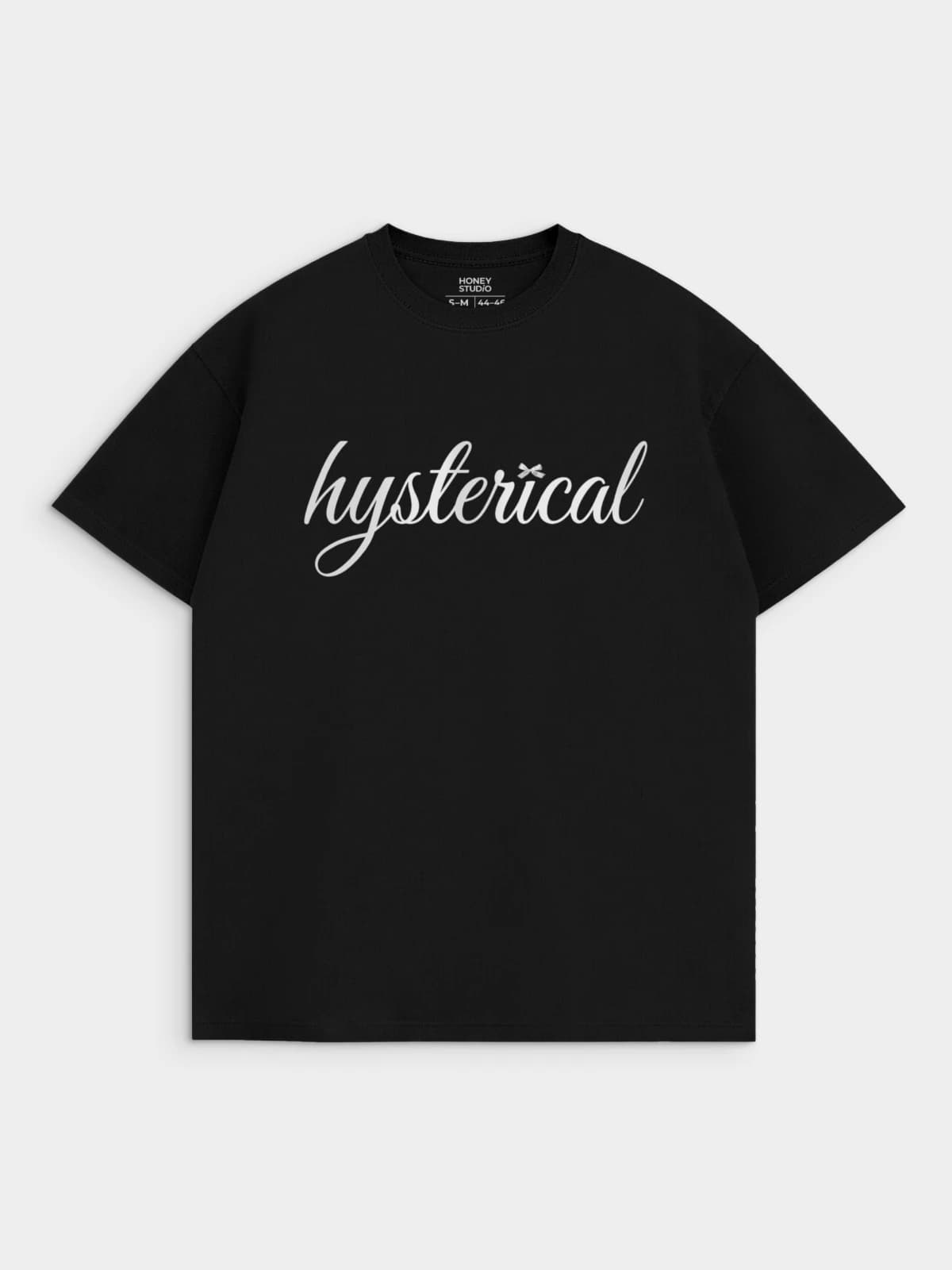 Футболка черная с принтом Hysterical — миниатюра 1