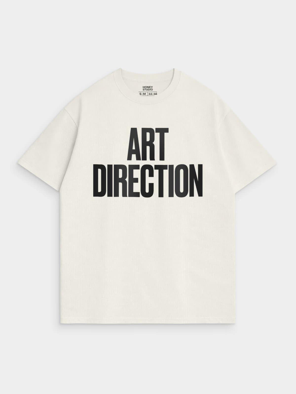 Футболка молочная с принтом Art Direction — миниатюра 1