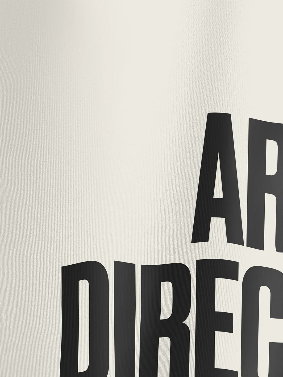 Футболка молочная с принтом Art Direction — миниатюра 2