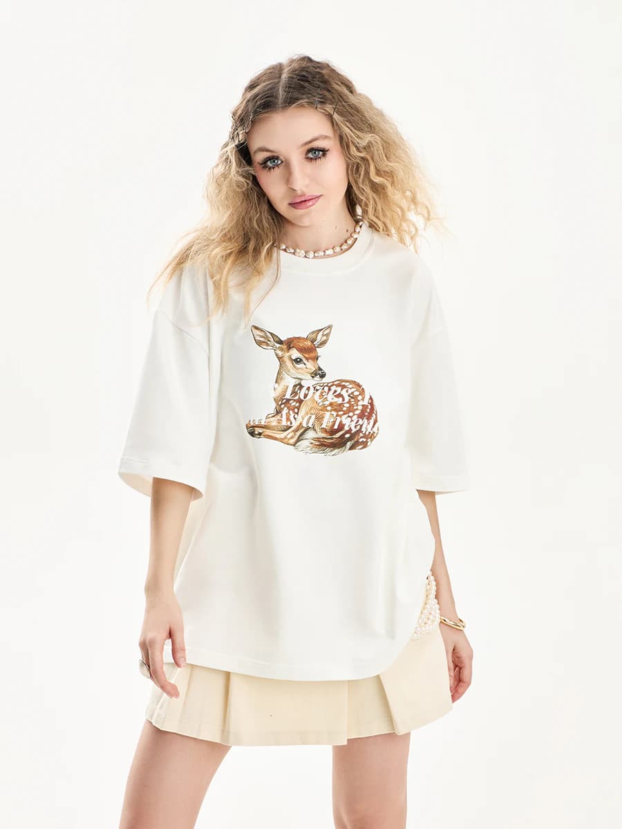 Футболка молочная с принтом Jesus Loves You — миниатюра 8