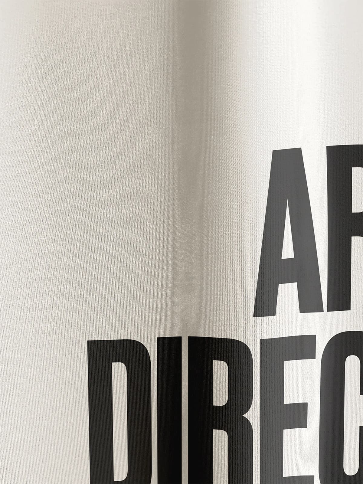 Лонгслив молочный с принтом Art Direction — миниатюра 2