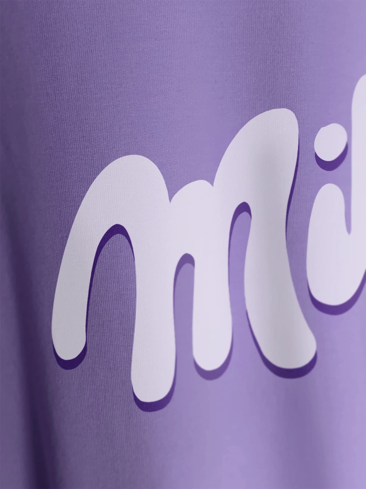 Футболка фиолетовая с принтом Milfa — миниатюра 2
