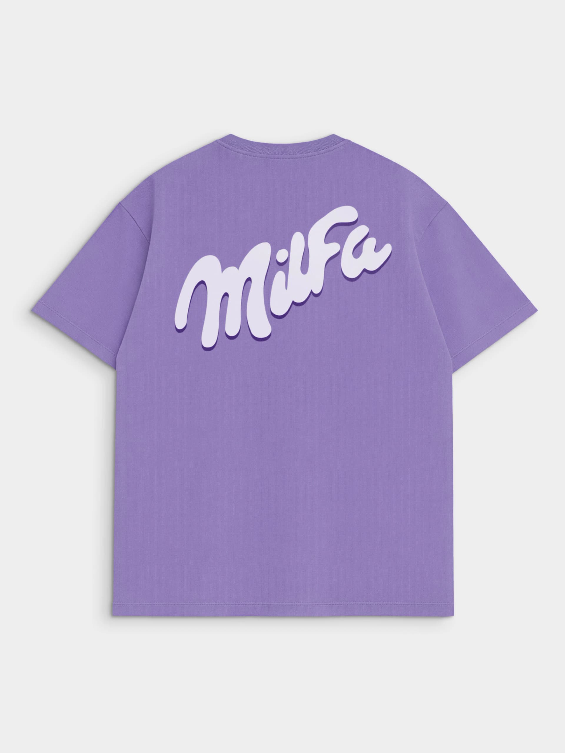 Футболка фиолетовая с принтом Milfa — миниатюра 1