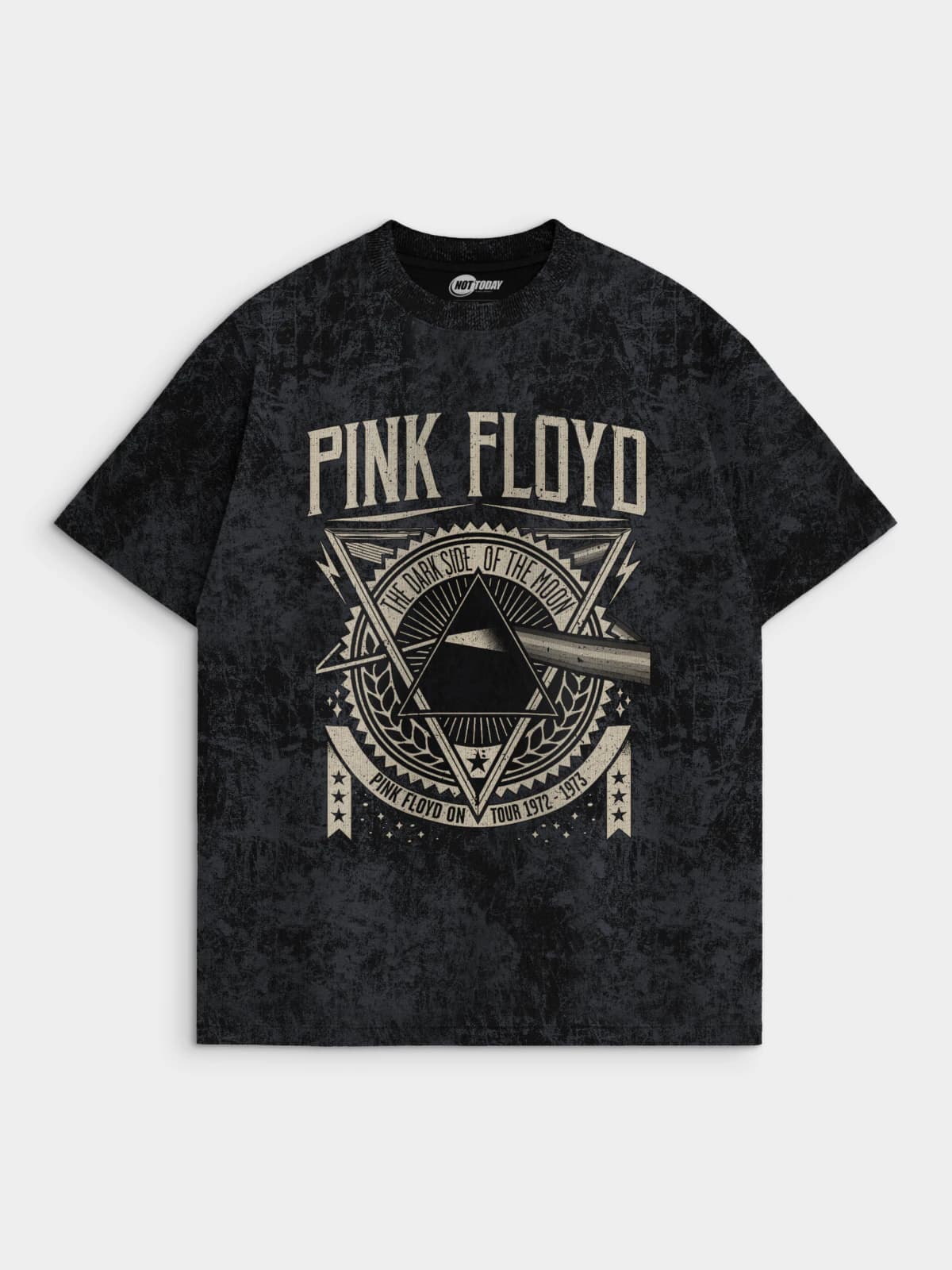 Футболка темно-серая с принтом Pink Floyd — миниатюра 1