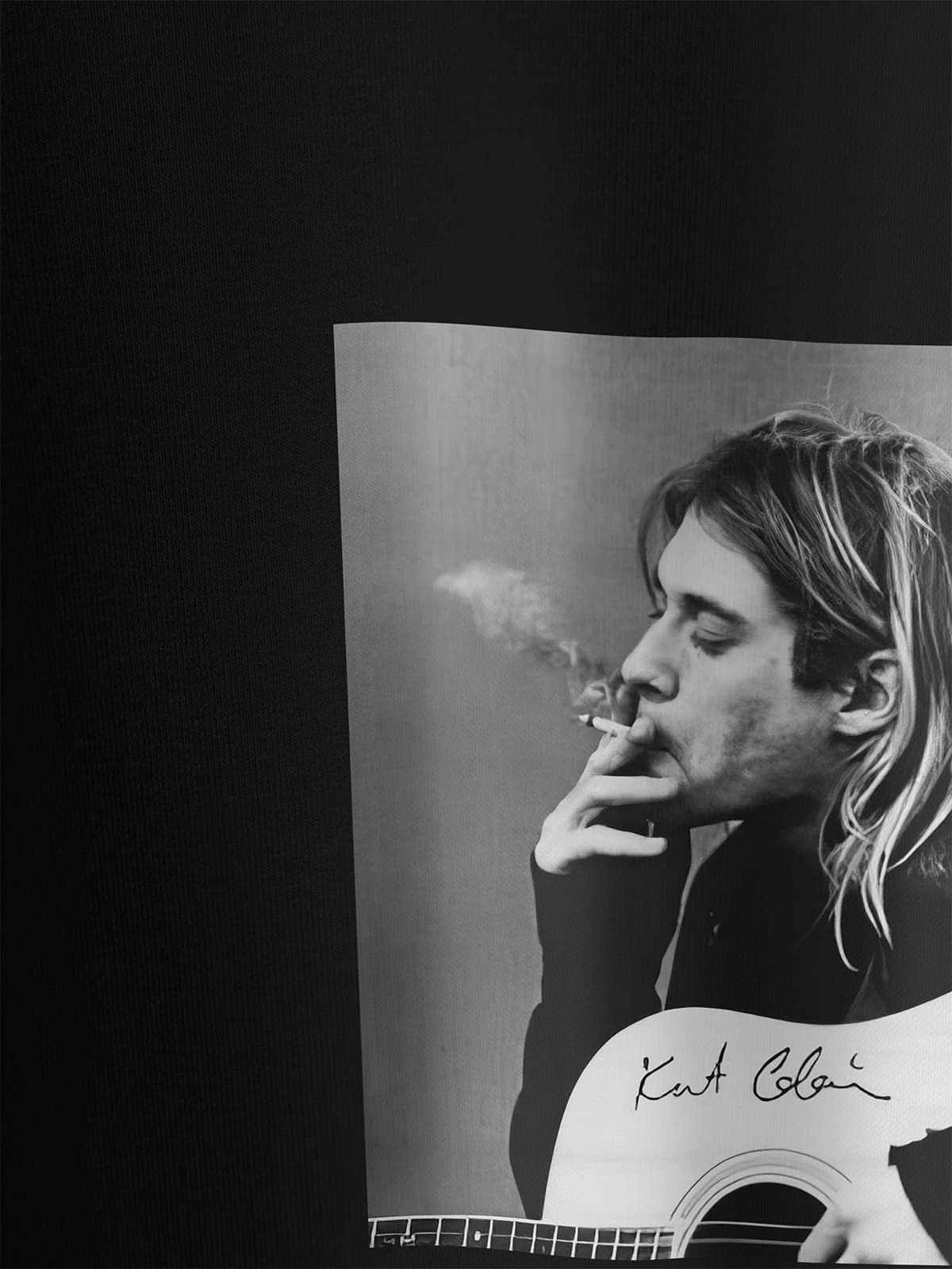 Футболка черная с принтом Nirvana — миниатюра 2