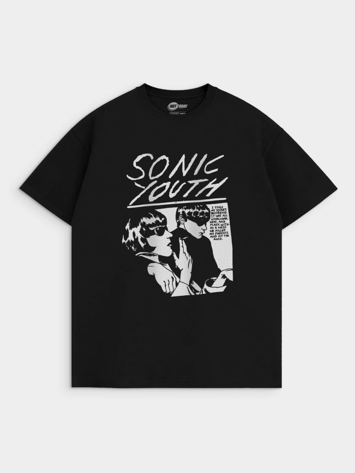 Футболка черная с принтом Sonic Youth — миниатюра 1