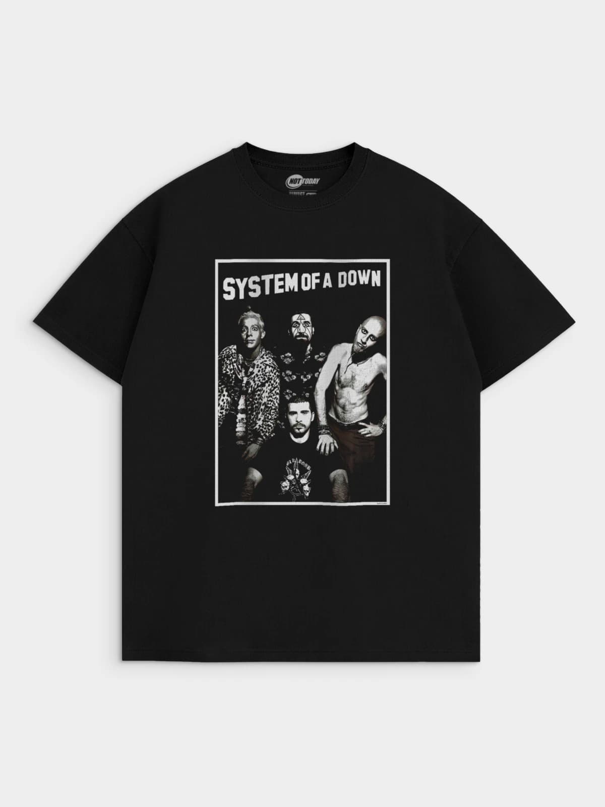 Футболка черная с принтом System of a down — миниатюра 1