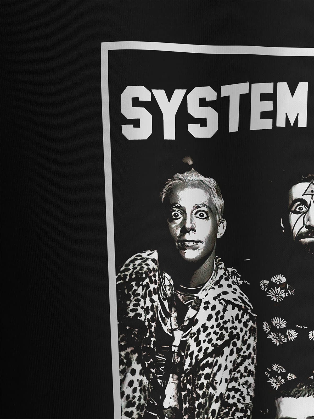 Футболка черная с принтом System of a down — миниатюра 2