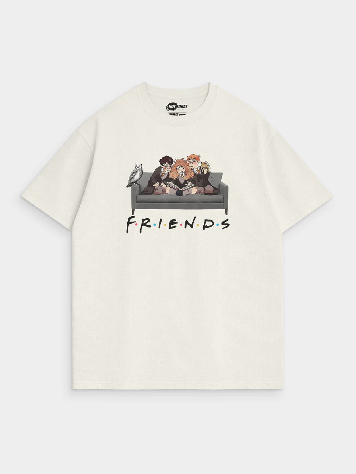 Футболка молочная с принтом Friends — миниатюра 1