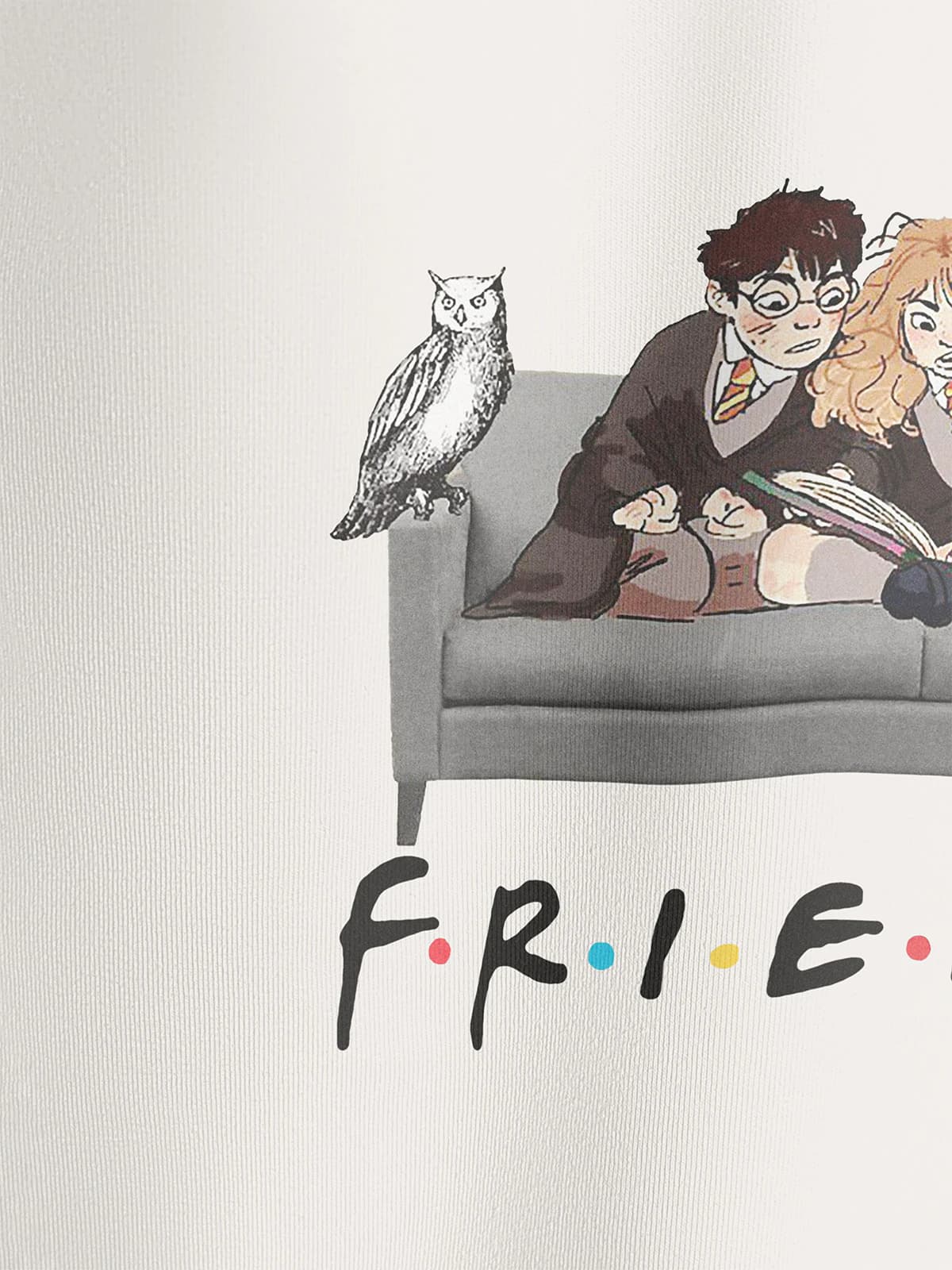 Футболка молочная с принтом Friends — миниатюра 2