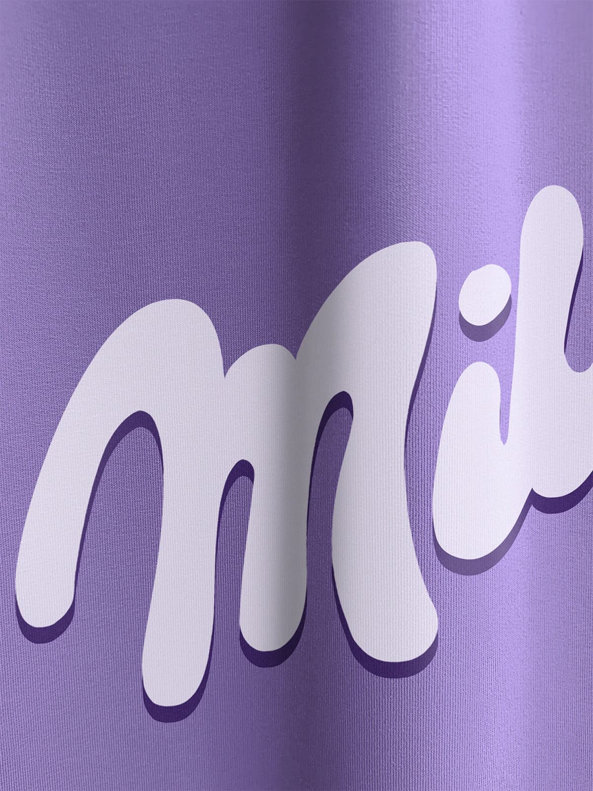 Лонгслив фиолетовый с принтом Milfa — миниатюра 2