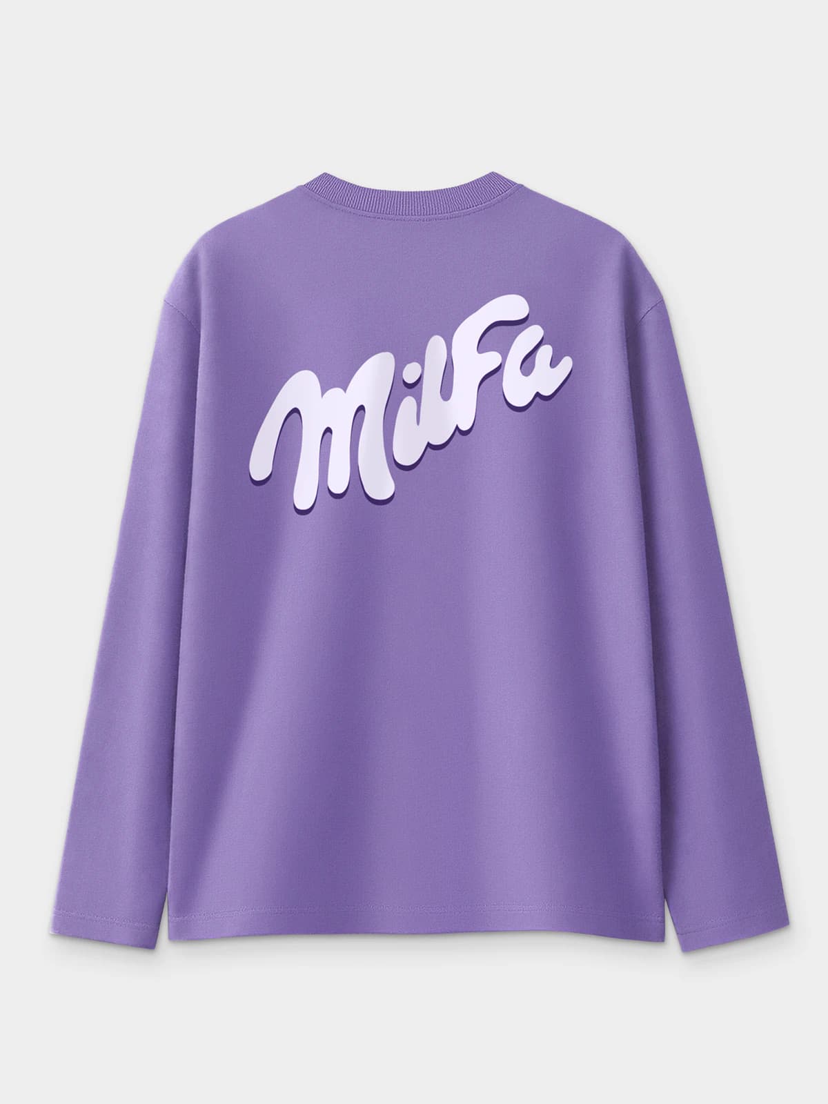 Лонгслив фиолетовый с принтом Milfa — миниатюра 4