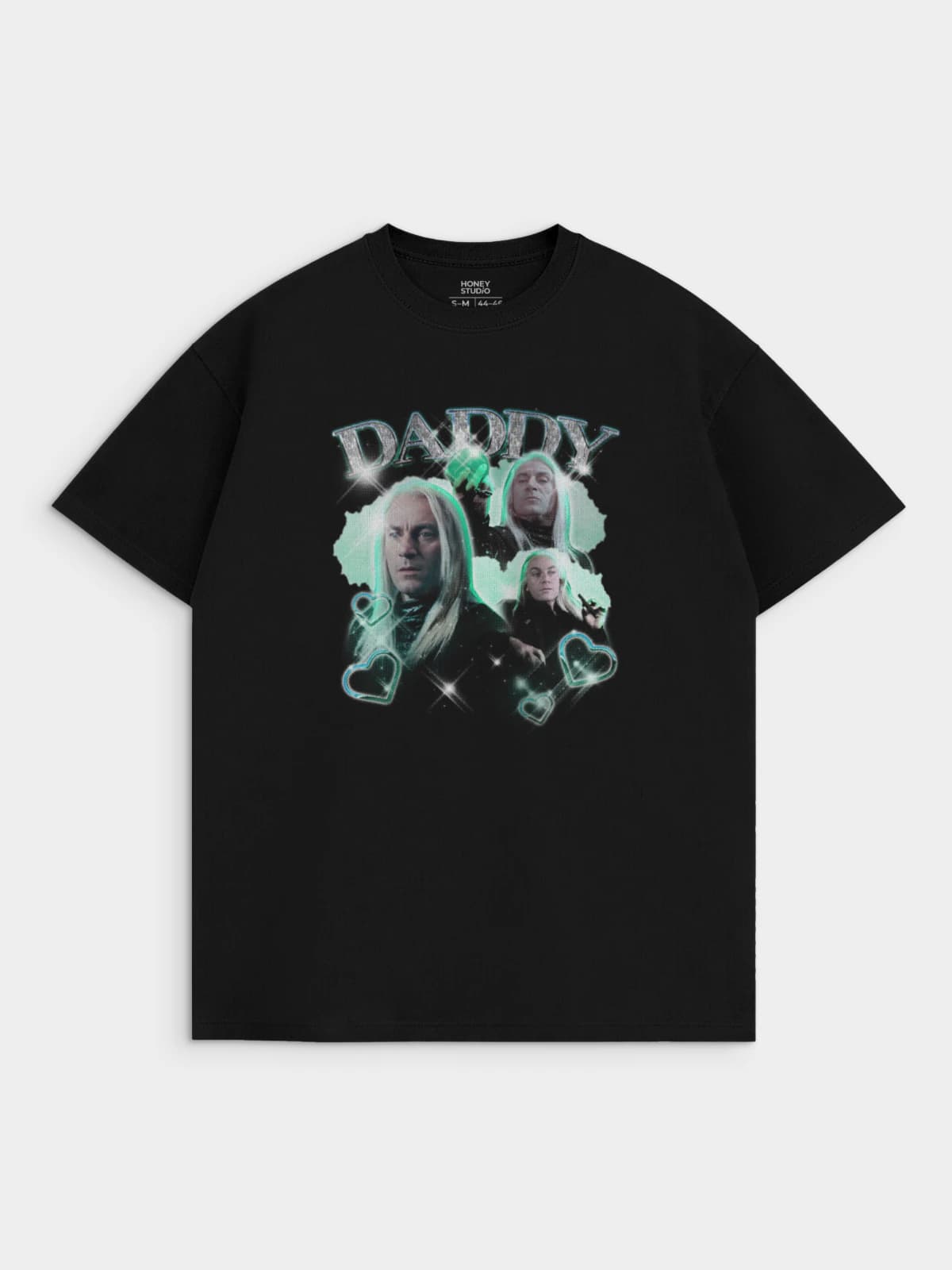 Футболка черная с принтом Гарри Поттер — миниатюра 1