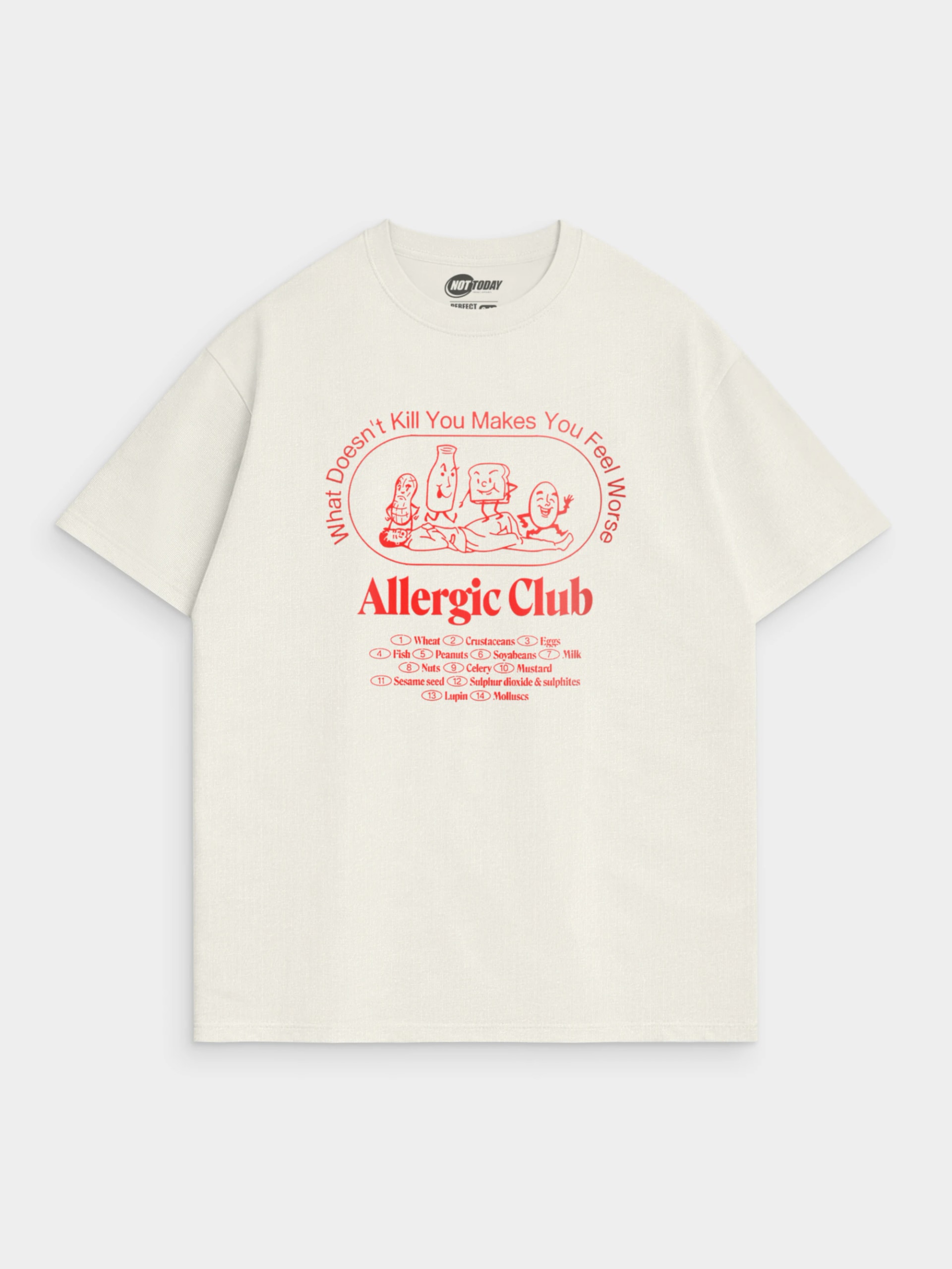 Футболка с принтом Allergic Club — фото 1