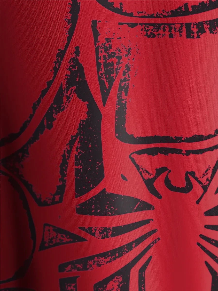 Лонгслив оверсайз с двойным рукавом Человек-паук
