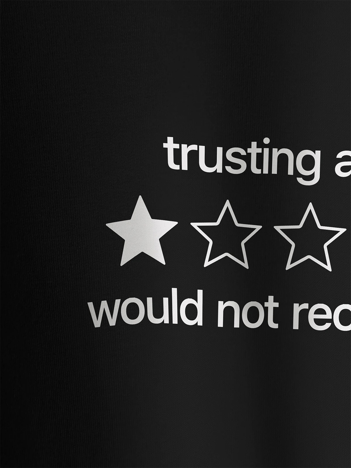 Футболка с принтом Trusting a man