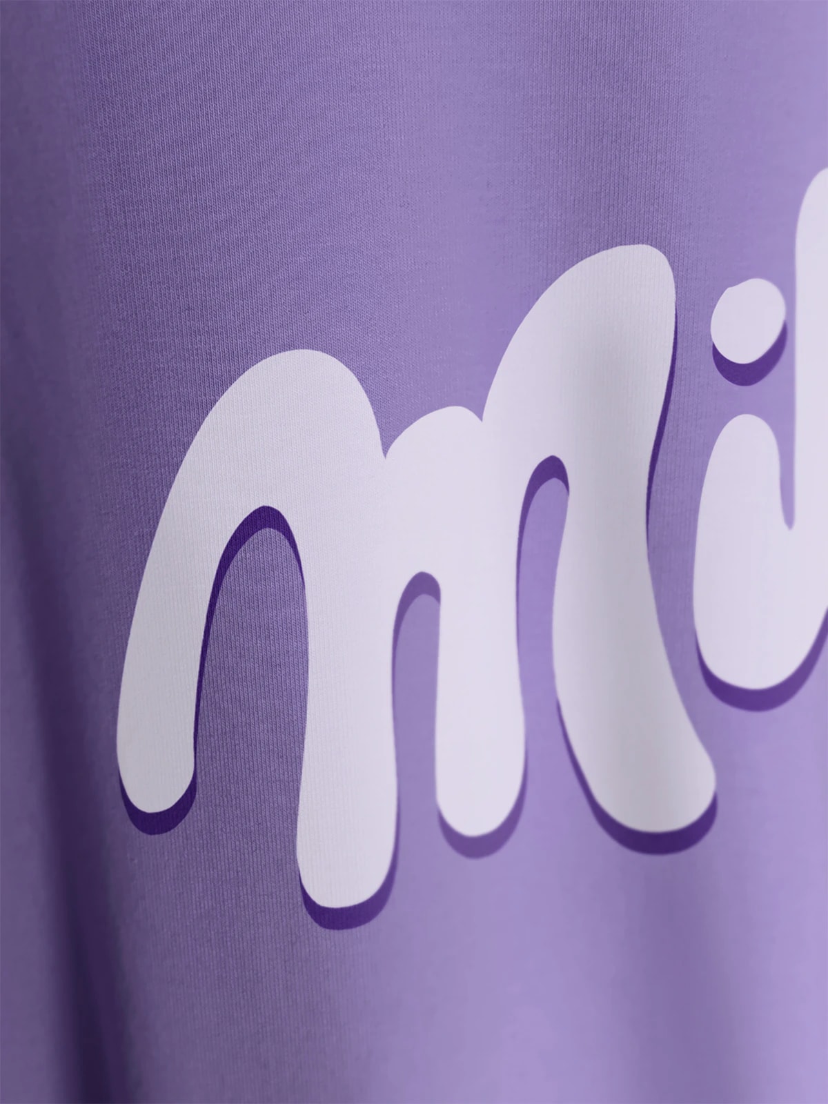 Футболка фиолетовая с принтом Milfa