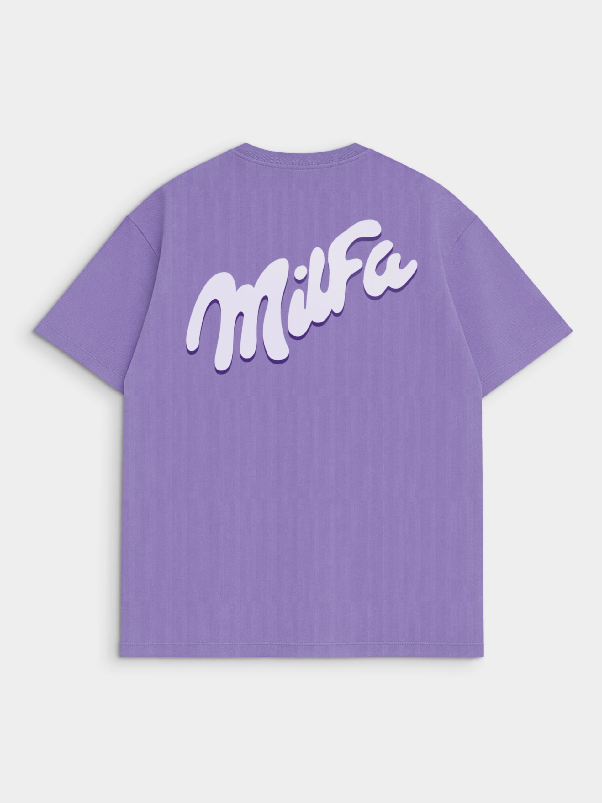 Футболка фиолетовая с принтом Milfa