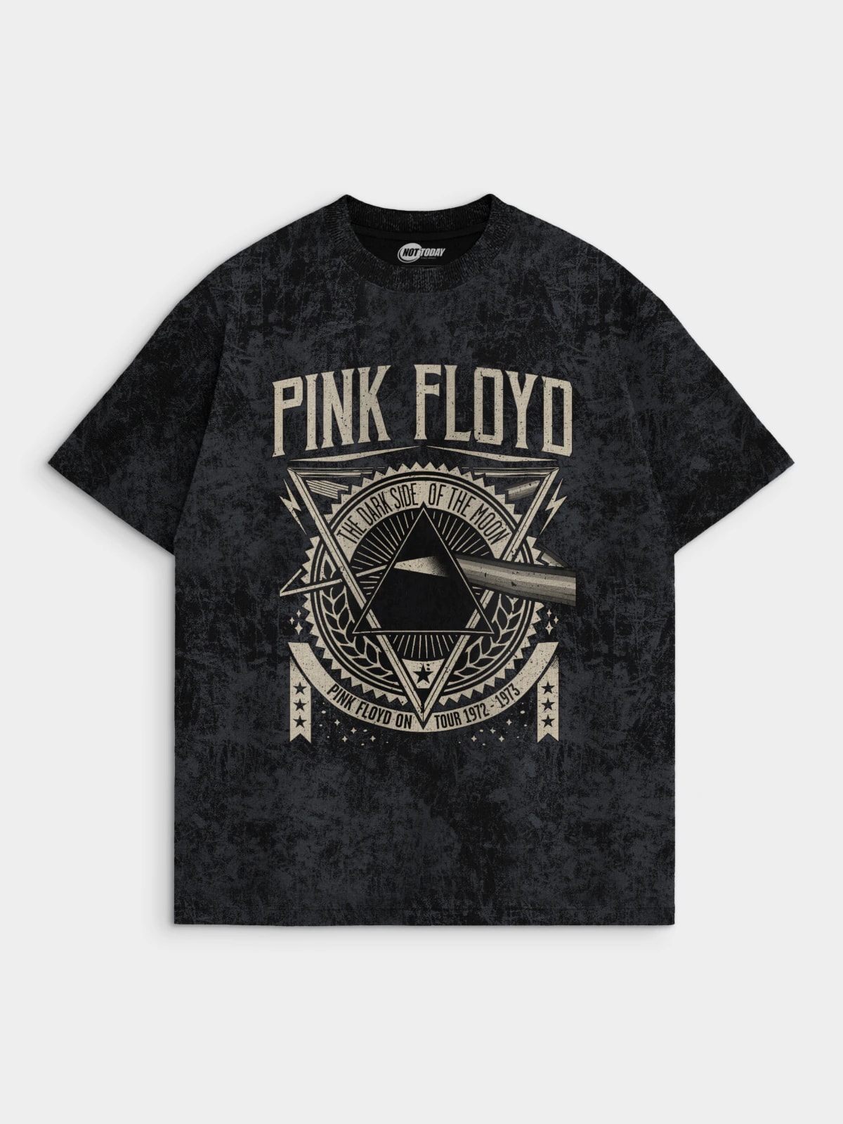 Футболка варенка темно-серая с принтом Pink Foyd