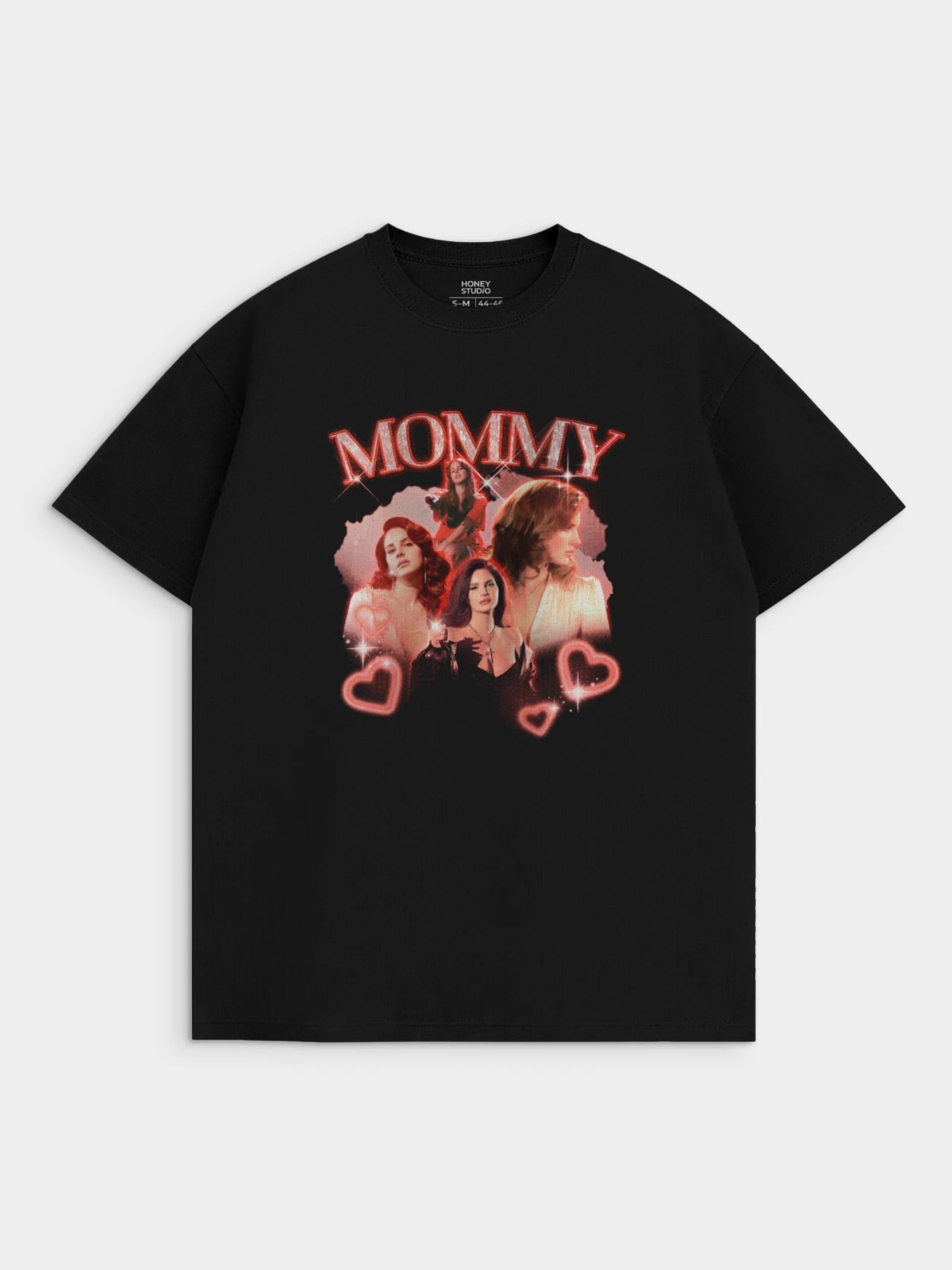 Футболка черная с принтом Mommy