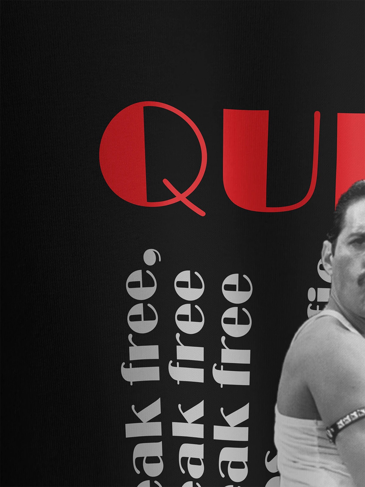 Футболка черная с принтом Queen