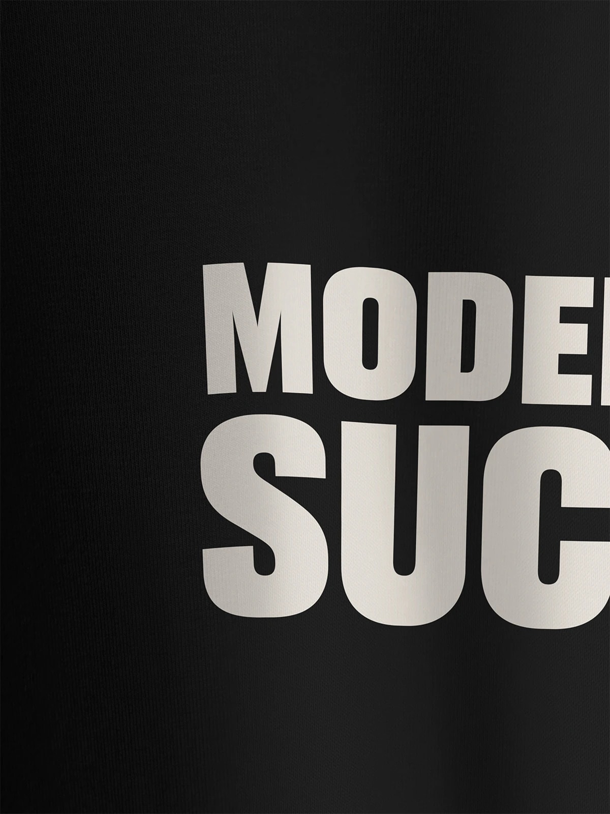 Футболка приталенная черная с принтом Models suck
