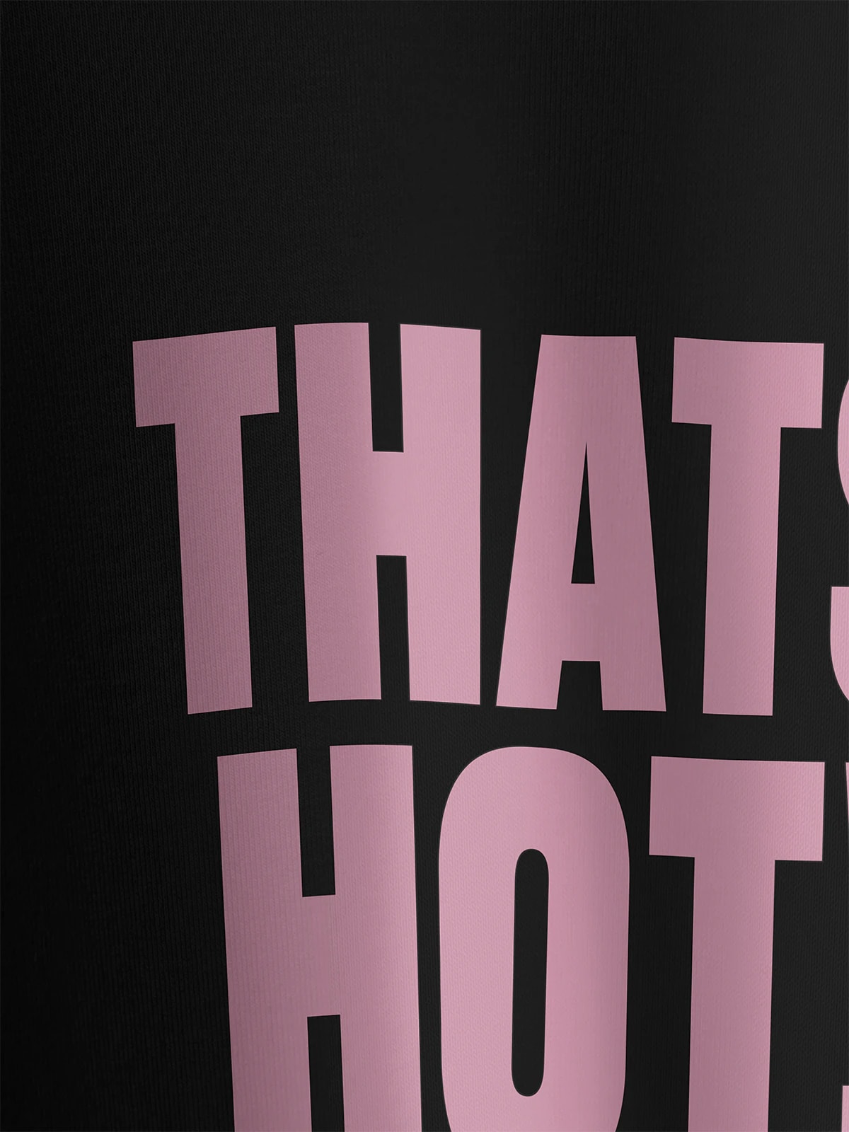 Футболка приталенная черная с принтом That s hot