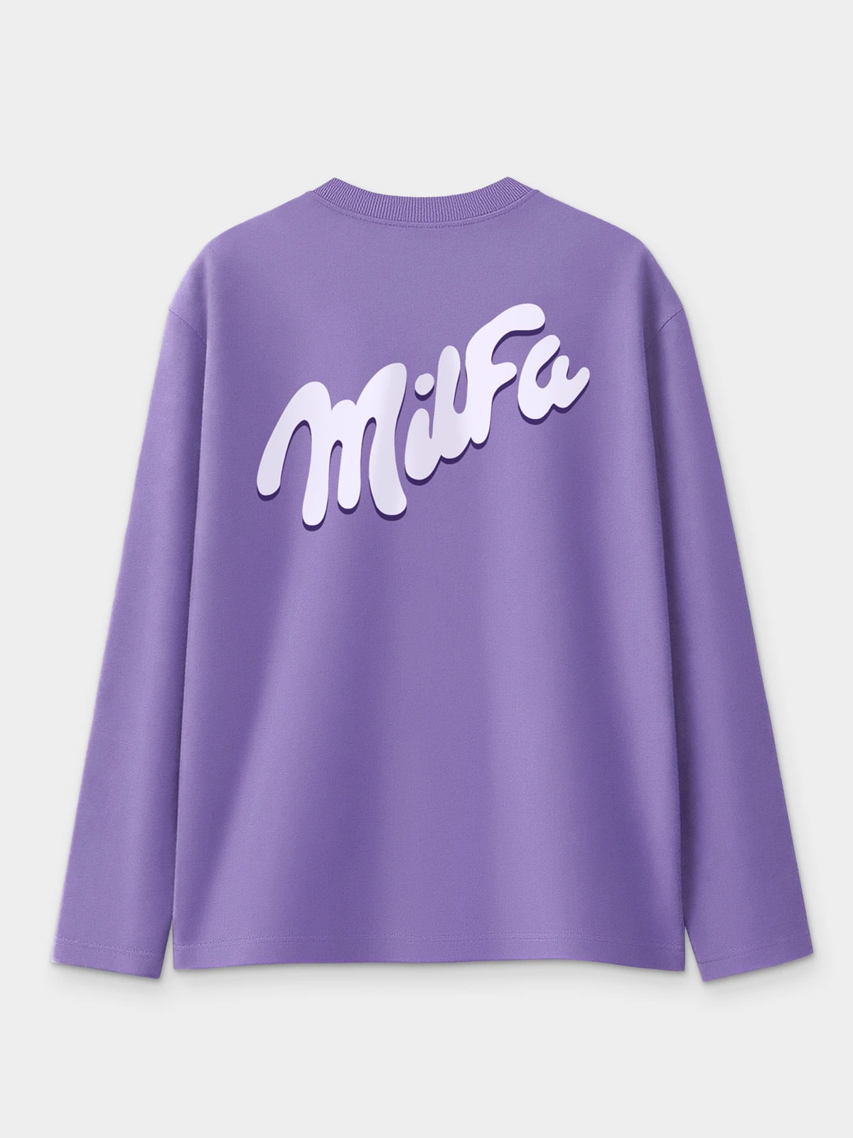 Лонгслив фиолетовый с принтом Milfa